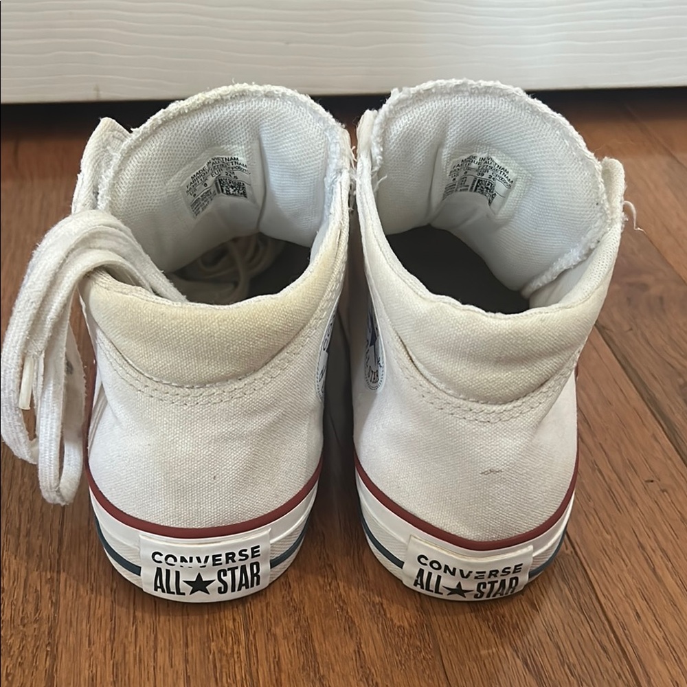 Converse All Star White High-Top Sneakers - Picture 3 of 5